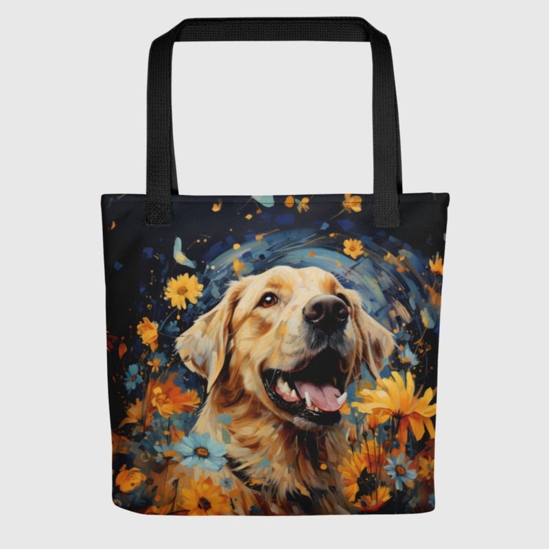 Sunflower Labrador Tote Bag - Funny Nikko