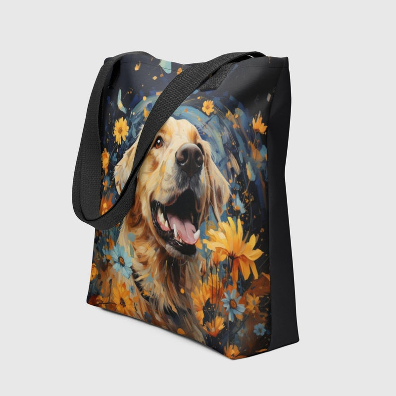 Sunflower Labrador Tote Bag - Funny Nikko