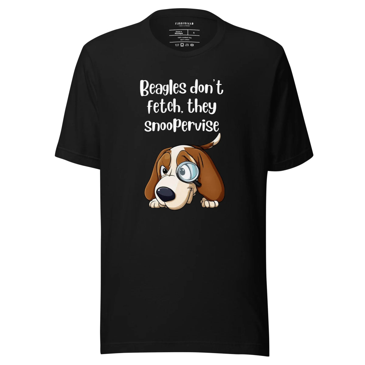 The Snoopervisor Staple T-Shirt - Funny Nikko