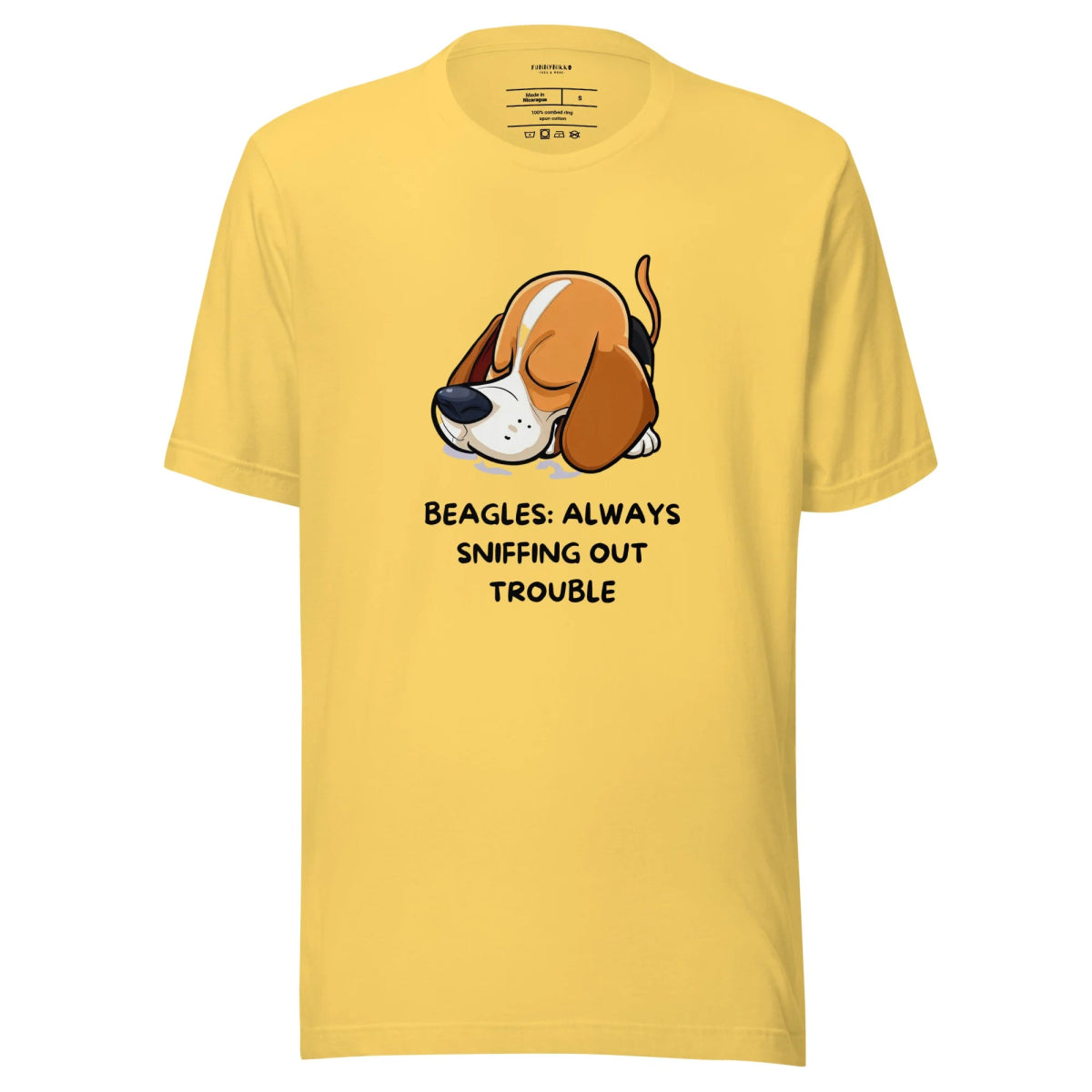 The Trouble-Sniffing Beagle Staple T-Shirt - Funny Nikko