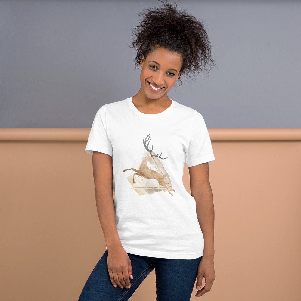 Water color deer t-shirt - Funny Nikko