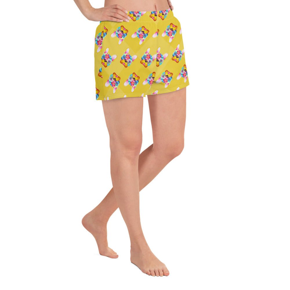 Yellow Frenchie Shorts - Funny Nikko
